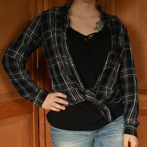 Black White Flannel